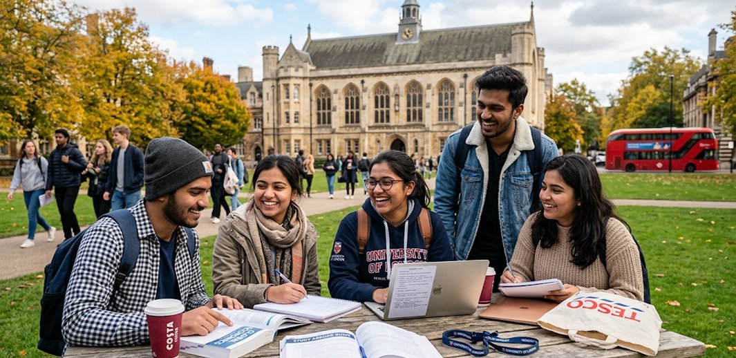 Students studying abroad